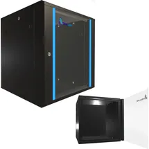 Extralink 12U 600x600 Schwarzer Wand-Rackschrank