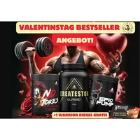 PEAK VALENTINSTAG SET Pre-Workout Booster Protein Post Workout +1 RIEGEL Pulver, 4 er 3 Produkte + 1 Riegel à, Aspartamfrei, Glutenfrei, Low fat