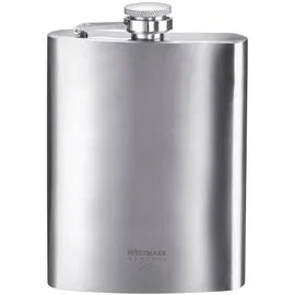 Westmark Flachmann Delano – kleine Taschenflasche mit Trichter, 236 ml,