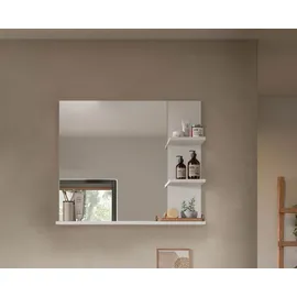 VCM xonox.home Badezimmerspiegel mit Ablage Laredo weiß Nachbildung 70x80x16 cm