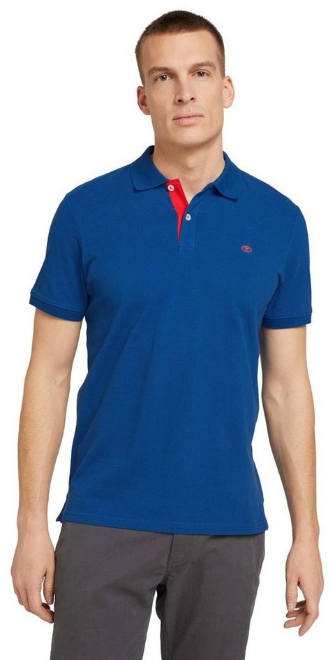TOM TAILOR Poloshirt Polo Shirt BASIC POLO 5339 in Blau blau|schwarz XL