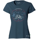 Vaude Damen Cyclist V T Shirt, Dark Sea Uni, 34 EU