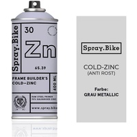 SPRAY.BIKE Fahrrad Lackspray - Vorbereiten & Vollenden Kollektion (Cold-Zinc (Rostschutz))