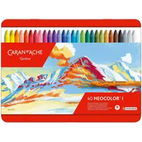 Caran d'Ache Wachsmalstift 40 St. mehrfarbig