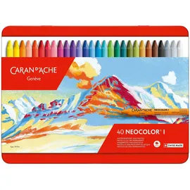 Caran d'Ache Wachsmalstift 40 St. mehrfarbig