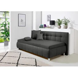 MAINTAL Polsterliege MAINTAL "Malea", grau (anthrazit), B:117cm L:218cm, Komplettbetten, mit Bettkasten, in 3 Breiten, Federkern- oder Bonellmatratze wählbar