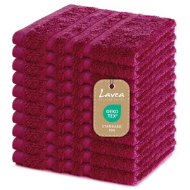 LAVEA Elena Handtuchset 10-tlg. rot
