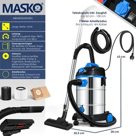 Masko Industriestaubsauger 18251