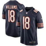 Nike Footballtrikot NIKE "Nike Trikot Chicago Bears NFL Home Game Jersey Williams 18", Damen, Gr. M, blau (mehrfarbig), 100% Polyester, Trikots