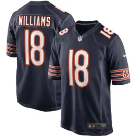 Nike Footballtrikot NIKE "Nike Trikot Chicago Bears NFL Home Game Jersey Williams 18", Damen, Gr. M, blau (mehrfarbig), 100% Polyester, Trikots
