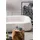 SalesFever Nierensofa Bouclé Stoff 2-Sitzer Weiß