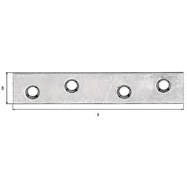 GAH Alberts Flachverbinder 80 mm x 15 mm x 1,75 mm 100 Stück
