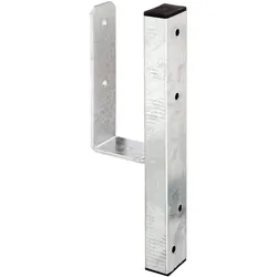 Alberts U-Pfostenträger für L-Randsteine für Vierkantholzpfosten 90 mm, 1x Stück | Holzverbinder