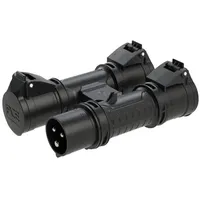 PCE CEE Mehrfachsteckdose 16A 3p 6h mit Stecker IP44