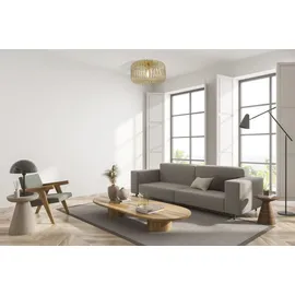 Licht-Erlebnisse Deckenleuchte Metall E27 Ø 40 cm in Gold rund Retro Design Draht Schirm Deckenlampe - Gold