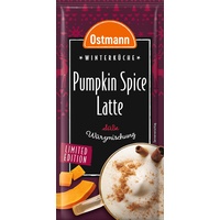 Ostmann Gewürze – Pumpkin Spice Latte Würzmischung, zum Einrühren in Milch mit Kaffee oder Espresso, mit Kürbispulver, 16 g im Beutel (Verpackungsdesign kann abweichen)