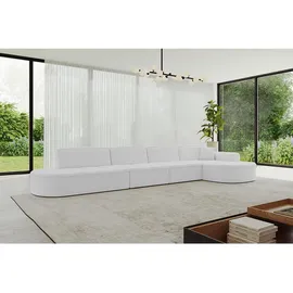 altdecor Ecksofa Ottomane Rechts TARO-L3 - 413x171x79,5 cm Weiß