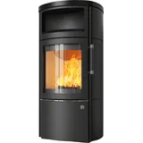 Kaminofen HARK 44-5.1 GT ECOplus FlameKat 8 kW - Ofenkacheln: opak-schwarz - Korpus: graphit