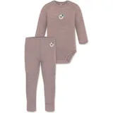 normani Outdoor Sports Merino Body Langarm und Baby Merino Hose in Rosa | Gr.: 68