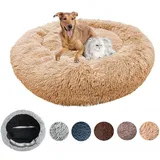 Zoomlie XXL Hundebett Orthopädisch Waschbar Rund Haustierbett Für Große Grosse Mittelgroße Hunde XL Hundesofa Antistress Waschbar Kuschelig Hundekissen Memory Foam Hoch Oval Donut Labrador Hundehöhle