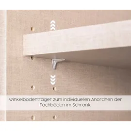 Rauch Kleiderschrank Alba 91 x 197 x 56 cm Weiß