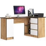 akord furniture factory IP0PBIUCRABIA006 Computertisch Weiß Eichenfarben