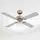 Westinghouse Vegas 105 cm Deckenventilator silber/ahorn mit Licht