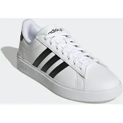 Sneaker ADIDAS SPORTSWEAR "GRAND COURT CLOUDFOAM LIFESTYLE COURT COMFORT", Gr. 43, schwarz-weiß (cloud weiß, core schwarz, core schwarz), Synthetik, sportlich, Schuhe, Design auf den Spuren des adidas Superstar