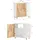 SoBuy Waschbeckenunterschrank 60 x 60 x 29 cm Weiß