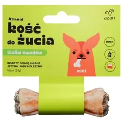 AZANKI Knochen mit Insekten und Leinsamen für Hund Mini 10 cm