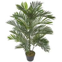 Homescapes Indoor-Palme, dekorative Kunstpalme im Topf, künstliche Mini-Palme als