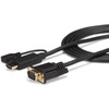 6ft HDMI to VGA active converter cable HDMI to VGA adapter - video transformer - sort