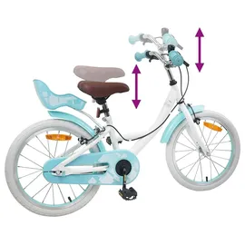 vidaXL Kinderfahrrad 18 Zoll weiß