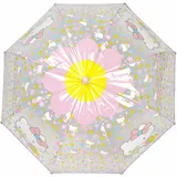 CYPBRANDS CyP Brands-Hello Kitty-Regenschirm für Kinder, Blase, transparent, Handschirm, 48 cm, mehrfarbig, offizielles Produkt