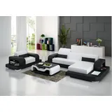 aea Eckcouch Polyester 1-Sitzer Weiß