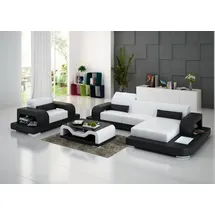 aea Eckcouch Polyester 1-Sitzer Weiß