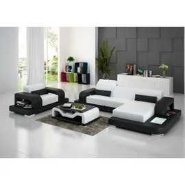 aea Eckcouch Polyester 1-Sitzer Weiß