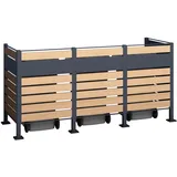Westmann Planum Metall 3 x 240 l Holzoptik
