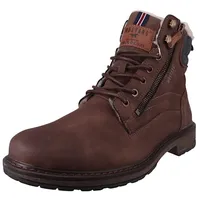 Mustang Schnürboots - Dunkelbraun,Dunkelblau - 41