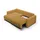 Fun Möbel Ecksofa Sofa mit Schlaffunktion CHAIRA Stoff Curio Senfgelb Ottomane Links - Gelb