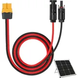 Solarladekabel Solarstecker auf XT60i Adapter Stecker, Solarpanel Adapter Kabel,solar verlängerungskabel,xt60i auf mc4,Solarkabel für EF DELTA 2 und River Solargenerator Tragbare Powerstation (1M)
