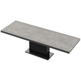 Design Esstisch Tisch HME-111 Hochglanz ausziehbar 160 bis 256 cm - Grau