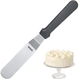 Westmark Profi-Winkelpalette/Konditorenmesser, Gewinkelt, Flexibel, Klingenmaß: 3 x 10 cm, Länge: 25 cm, Rostfreier Edelstahl/Kunststoff, Master Line, Schwarz/Silber, 31252270