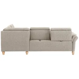 Home Affaire Ecksofa »Palace L-Form« incl. Sitztiefenverstellung, wahlweise mit Bettfunktion und Stauraum beige