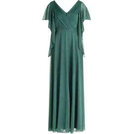 Vera Mont Abendkleid Glitzer-Look Grün/Grau 38