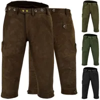 German Wear Lederhose GW600 Jagd lederhose Kniebundhose Jagdhose Trachtenlederhose wanderlederhose braun 46/XS