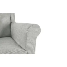 Smart Sessel Hubertine Kunstleder 82 x 102 x 89 cm Grau