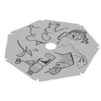 VAR Piktogramm-Aufklebersatz 7-fach schwarz/weiß (Wertstoffe Papier+Restmüll+Glas+Metall+Biomüll+Putztücher)