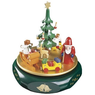 Erzgebirgische Volkskunst Richard Glässer GmbH Weihnachtsszene Glässer Volkskunst 'Spieldose Weihnachtsträume, 22st. Spielwerk Stille Nacht'