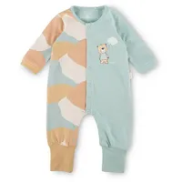 Sigikid Overall Baby Nachtwäsche in Hellblau/Hellbraun | Gr.: 56